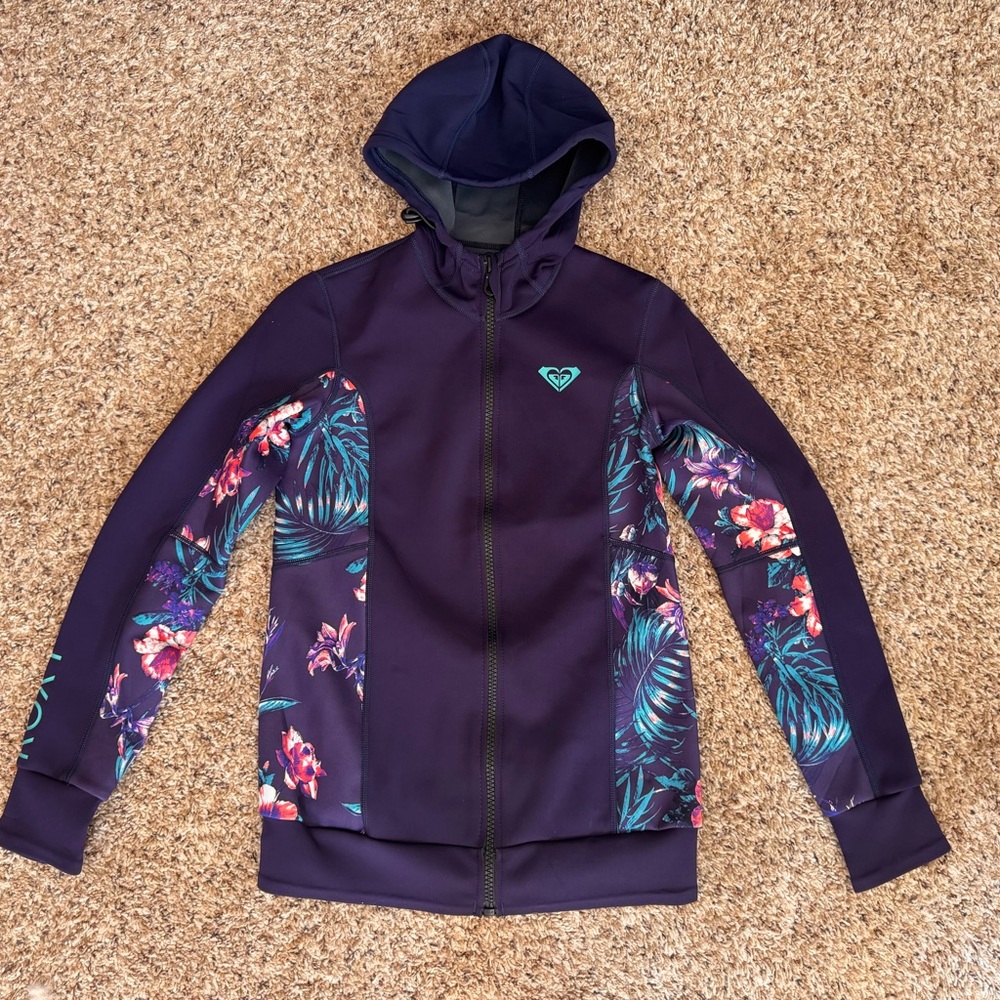 Roxy NWOT- 1.0 Syncro paddle/wetsuit Hooded Neoprene Jacket zip up Women’s 6